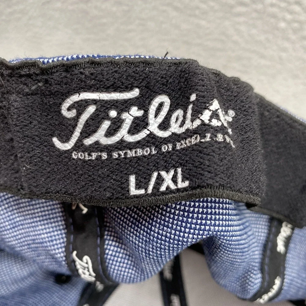 Titleist X Footjoy Hat Cap Mens Fitted‎ L/XL Blue Golf Golfer Athletic Gorpcore